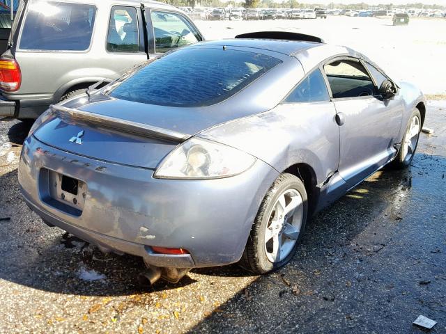 4A3AK24F67E016593 - 2007 MITSUBISHI ECLIPSE GS BLUE photo 4