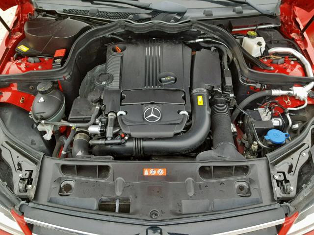 WDDGF4HB1EA948487 - 2014 MERCEDES-BENZ C 250 RED photo 7