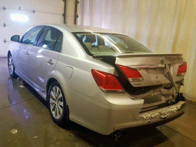 4T1BK3DB1BU379436 - 2011 TOYOTA AVALON BAS SILVER photo 3