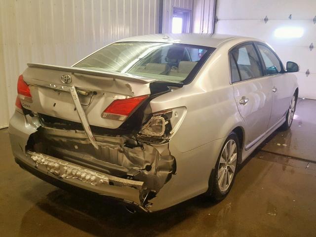 4T1BK3DB1BU379436 - 2011 TOYOTA AVALON BAS SILVER photo 4