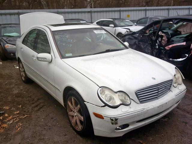 WDBRF84J73F438490 - 2003 MERCEDES-BENZ C 320 4MAT WHITE photo 1