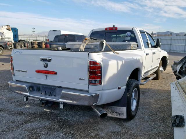 3D7MR48CX5G720296 - 2005 DODGE RAM 3500 S WHITE photo 4