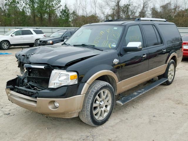 1FMJK1H56DEF30451 - 2013 FORD EXPEDITION BLACK photo 2