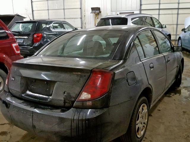 1G8AJ52F54Z218608 - 2004 SATURN ION LEVEL BLACK photo 4