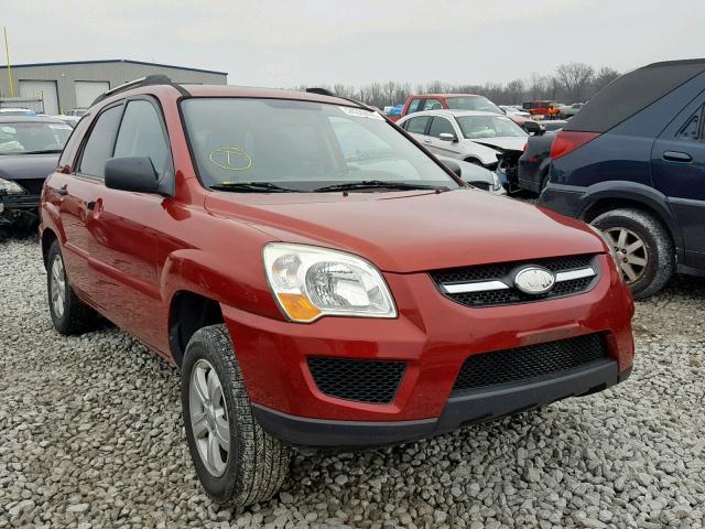 KNDKG3A48A7727998 - 2010 KIA SPORTAGE L RED photo 1