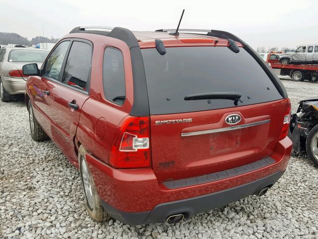 KNDKG3A48A7727998 - 2010 KIA SPORTAGE L RED photo 3