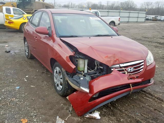 KMHDU4AD2AU842570 - 2010 HYUNDAI ELANTRA RED photo 1