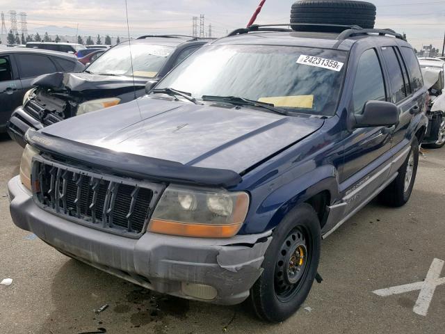 1J4GW48N3YC421350 - 2000 JEEP GRAND CHER BLUE photo 2