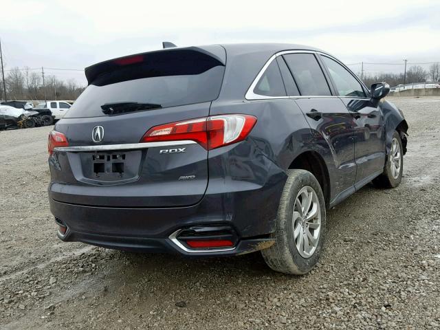 5J8TB4H36GL019952 - 2016 ACURA RDX BASE GRAY photo 4