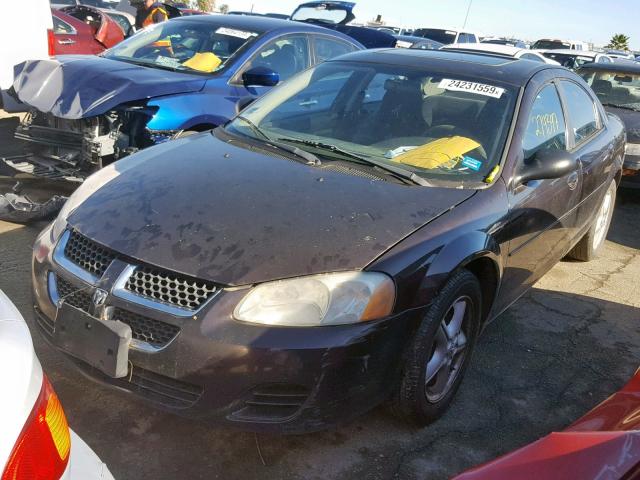 1B3EL46R14N340598 - 2004 DODGE STRATUS SX PURPLE photo 2