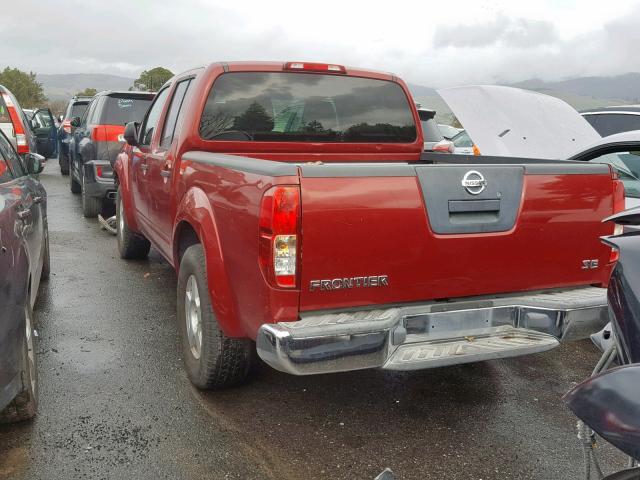 1N6AD07UX6C434545 - 2006 NISSAN FRONTIER C RED photo 3