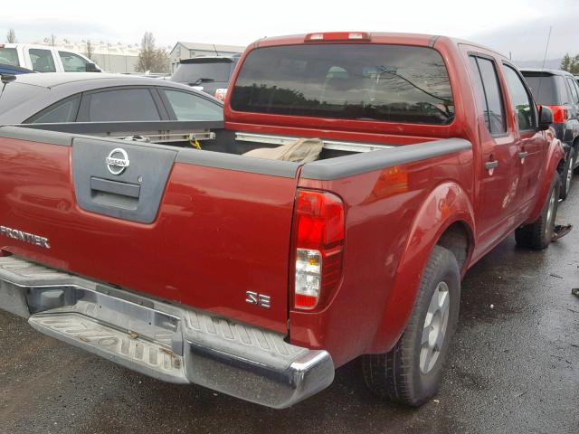 1N6AD07UX6C434545 - 2006 NISSAN FRONTIER C RED photo 4