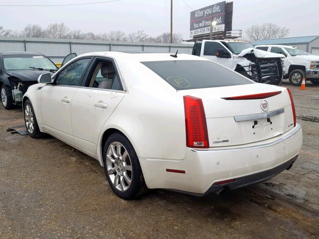 1G6DT57V180186749 - 2008 CADILLAC CTS HI FEA WHITE photo 3