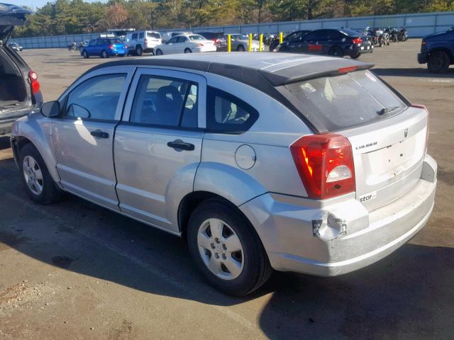 1B3HB28B37D288633 - 2007 DODGE CALIBER GRAY photo 3