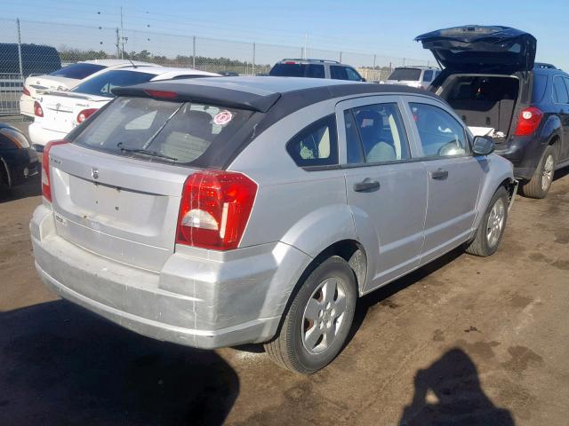 1B3HB28B37D288633 - 2007 DODGE CALIBER GRAY photo 4