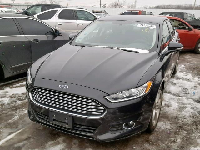 3FA6P0HD6FR289655 - 2015 FORD FUSION SE BLACK photo 2