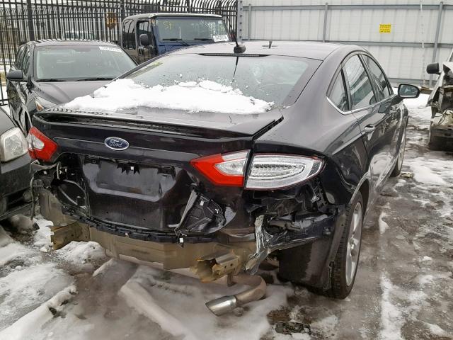 3FA6P0HD6FR289655 - 2015 FORD FUSION SE BLACK photo 4