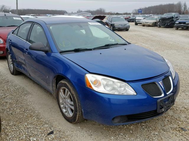 1G2ZF57B464282420 - 2006 PONTIAC G6 SE BLUE photo 1