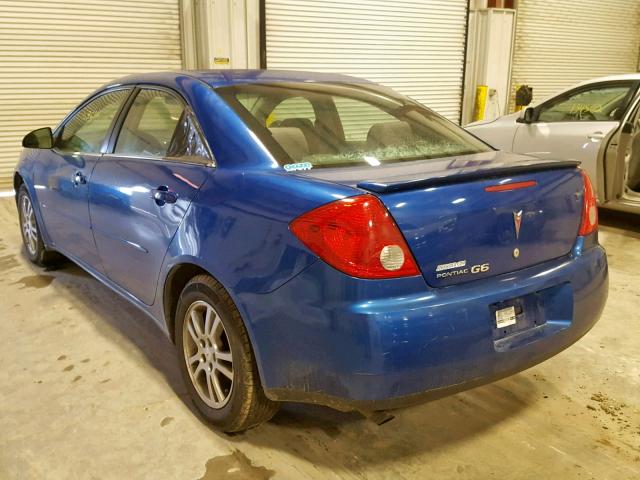 1G2ZF57B464282420 - 2006 PONTIAC G6 SE BLUE photo 3