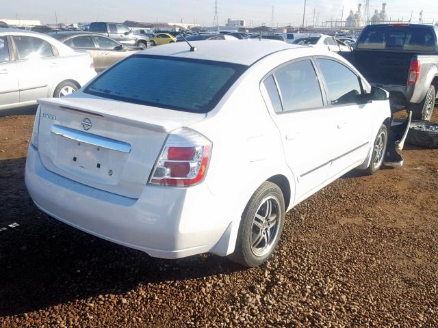 3N1AB6AP6CL784871 - 2012 NISSAN SENTRA 2.0 WHITE photo 4