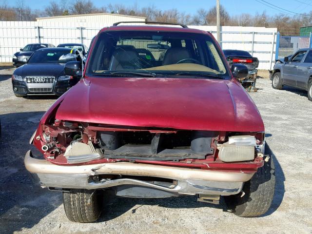 1FMDU32X6TUA48404 - 1996 FORD EXPLORER MAROON photo 9