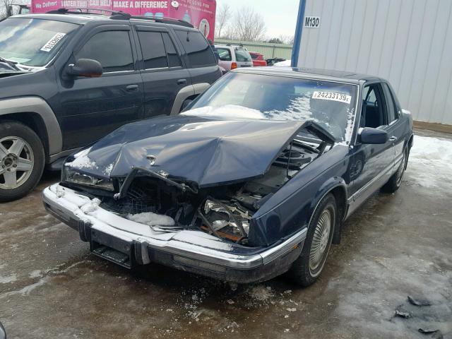 1G4EZ13C4LU402653 - 1990 BUICK RIVIERA BLUE photo 2