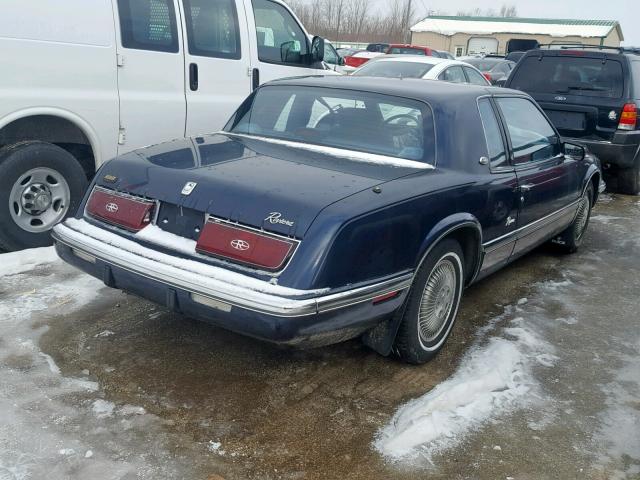 1G4EZ13C4LU402653 - 1990 BUICK RIVIERA BLUE photo 4