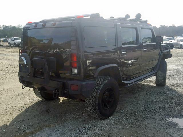 5GRGN23U16H117346 - 2006 HUMMER H2 BLACK photo 4