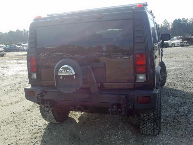 5GRGN23U16H117346 - 2006 HUMMER H2 BLACK photo 9