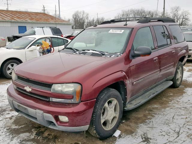 1GNET16S546202869 - 2004 CHEVROLET TRAILBLAZE BURGUNDY photo 2