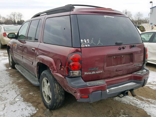 1GNET16S546202869 - 2004 CHEVROLET TRAILBLAZE BURGUNDY photo 3