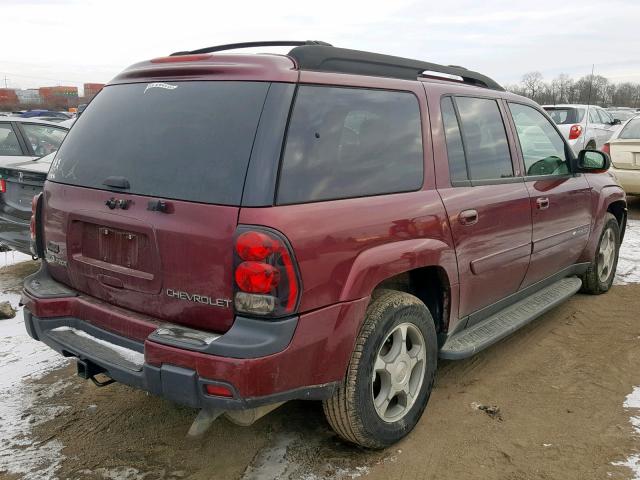 1GNET16S546202869 - 2004 CHEVROLET TRAILBLAZE BURGUNDY photo 4