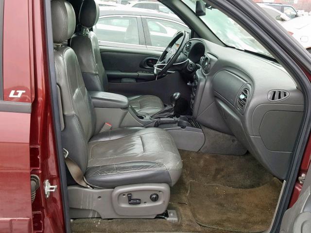 1GNET16S546202869 - 2004 CHEVROLET TRAILBLAZE BURGUNDY photo 5