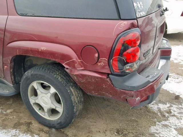 1GNET16S546202869 - 2004 CHEVROLET TRAILBLAZE BURGUNDY photo 9