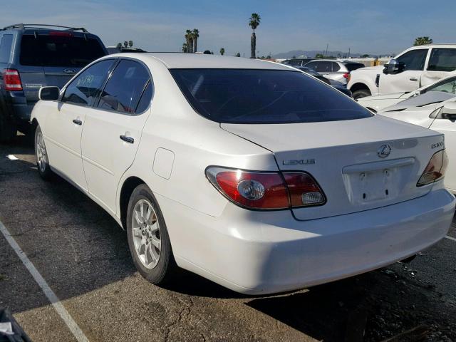 JTHBF30G530119574 - 2003 LEXUS ES 300 WHITE photo 3