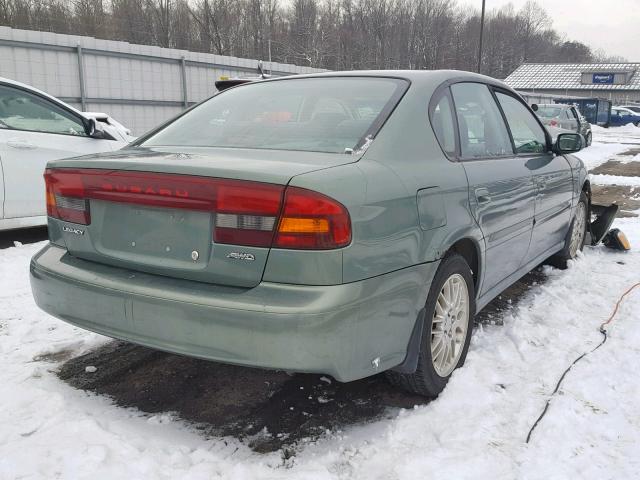 4S3BE625447203394 - 2004 SUBARU LEGACY L S GREEN photo 4