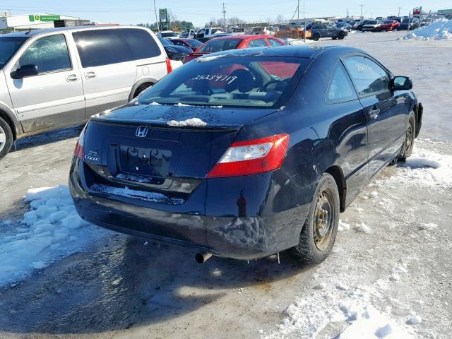 2HGFG12288H010472 - 2008 HONDA CIVIC DX BLACK photo 4