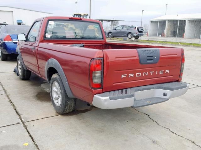 1N6DD21S51C316296 - 2001 NISSAN FRONTIER X RED photo 3