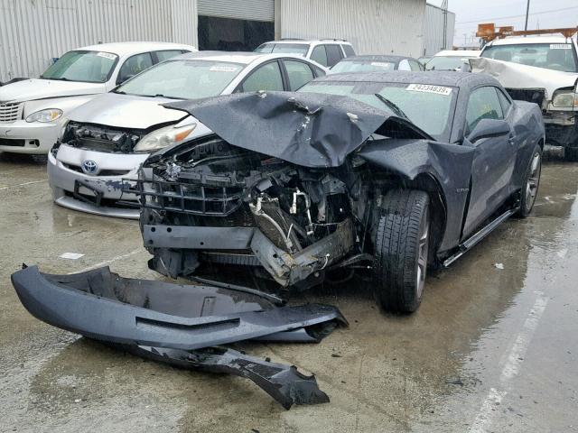 2G1FJ1EJ1A9183052 - 2010 CHEVROLET CAMARO SS GRAY photo 2