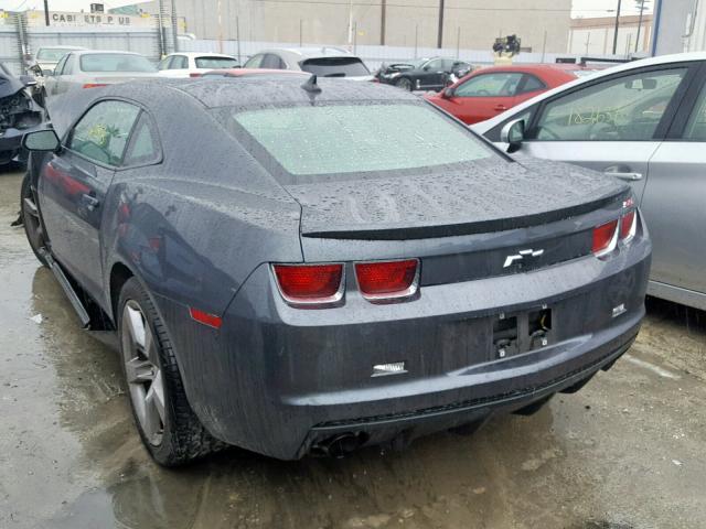 2G1FJ1EJ1A9183052 - 2010 CHEVROLET CAMARO SS GRAY photo 3