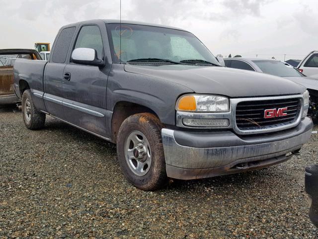 2GTEC19T221367893 - 2002 GMC NEW SIERRA GRAY photo 1