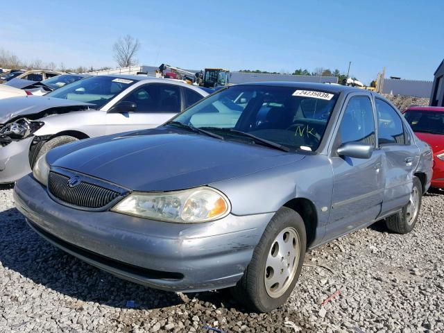 1MEFM653XXK604897 - 1999 MERCURY MYSTIQUE G BLUE photo 2