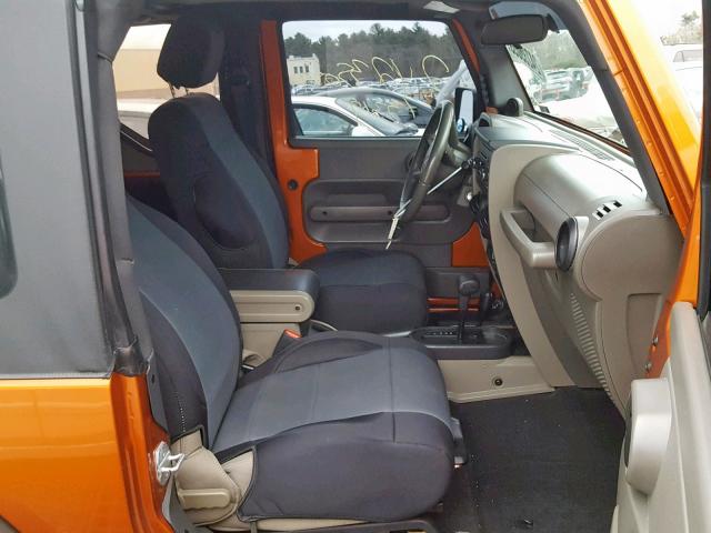 1J4GA2D19AL212173 - 2010 JEEP WRANGLER S ORANGE photo 5