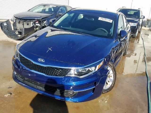 5XXGT4L30JG214389 - 2018 KIA OPTIMA LX BLUE photo 2