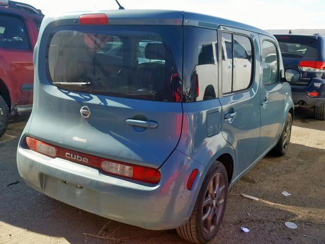 JN8AZ28R49T118187 - 2009 NISSAN CUBE BASE TEAL photo 4