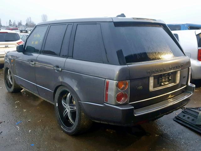 SALME11475A184938 - 2005 LAND ROVER RANGE ROVE GRAY photo 3