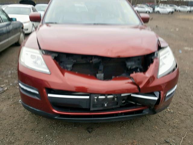 JM3TB38V380128230 - 2008 MAZDA CX-9 MAROON photo 9