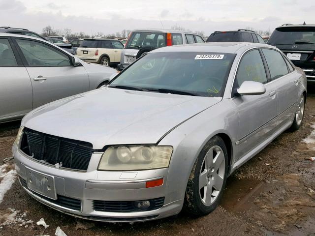 WAUML44E94N011946 - 2004 AUDI A8 L QUATT SILVER photo 2