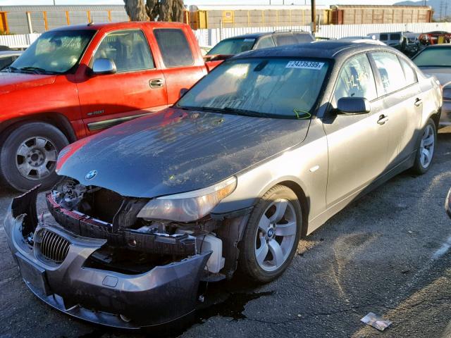 WBANE53507CK92539 - 2007 BMW 525 I GRAY photo 2