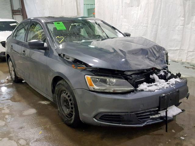 3VW2K7AJ3DM246544 - 2013 VOLKSWAGEN JETTA BASE GRAY photo 1